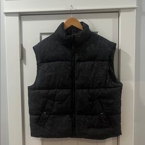 No Fear H&M collab Men's Small Oversized Black Quilted Puffer Vest